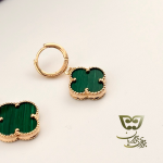 نیم ست ونکلیف با سنگ مالاکیت - Image 2